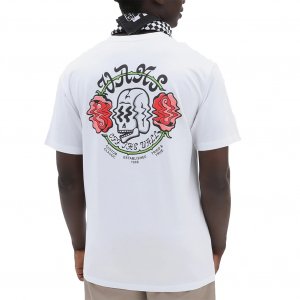 VANS t-shirt shaken skull maglia uomo white