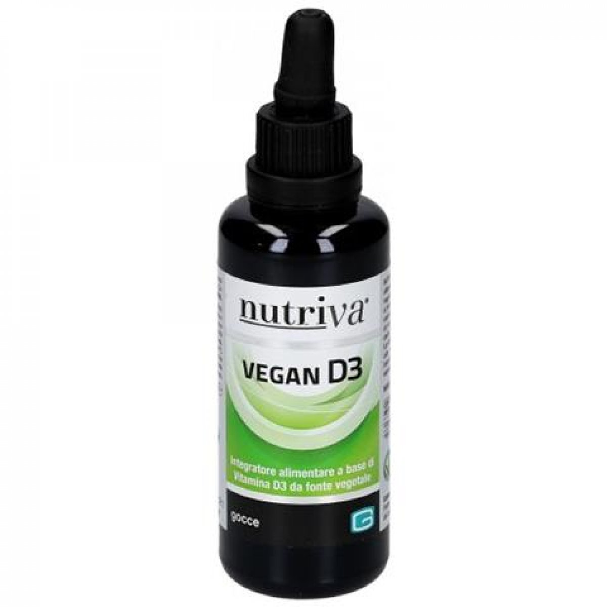 NUTRIVA VEGAN D3 2000 UI - Gocce Integratore alimentare utile in caso di aumentato fabbisogno di vitamina D. Aiuta le difese immunitarie e favorisce il naturale benessere del tessuto osseo. Flacone da 50 ml.