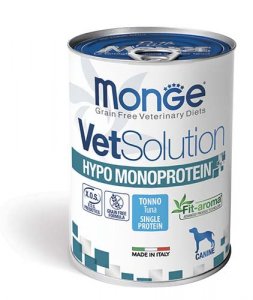MONGE VetSolution HYPOALLERGENIC CANE  Monoproteico TONNO 400 Gr