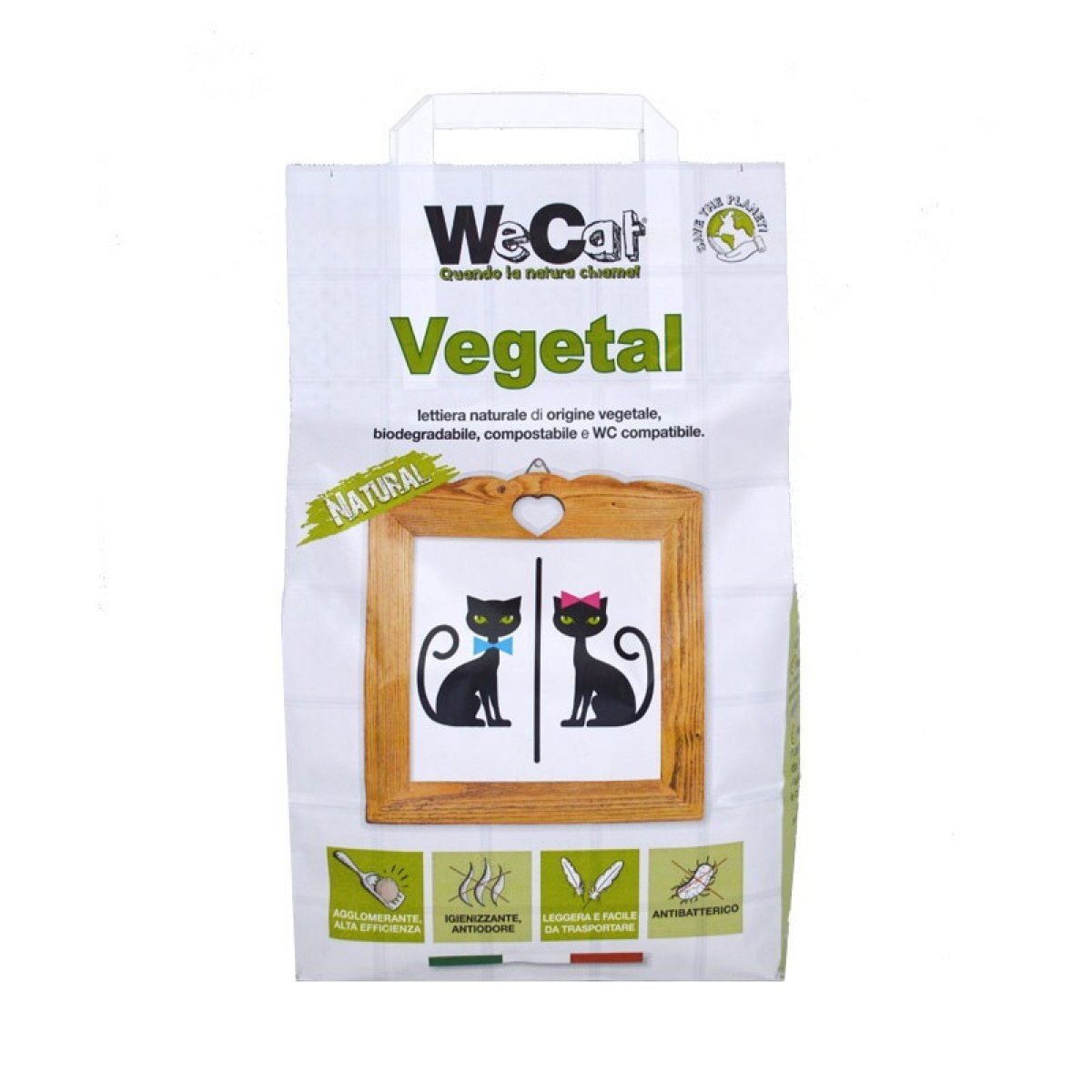 WECAT lettiera gatti 3,5 kg bio
