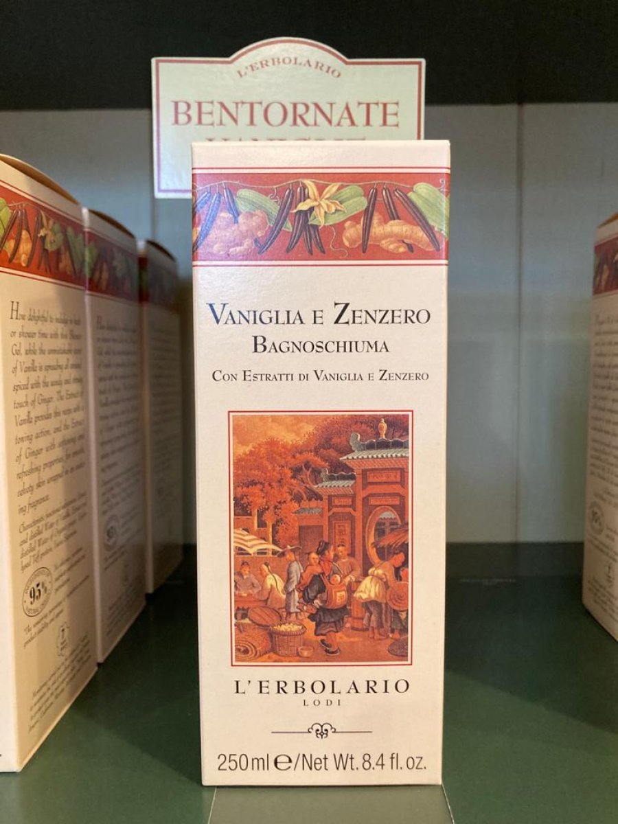 Bagnoschiuma Vaniglia Zenzero Erbolario