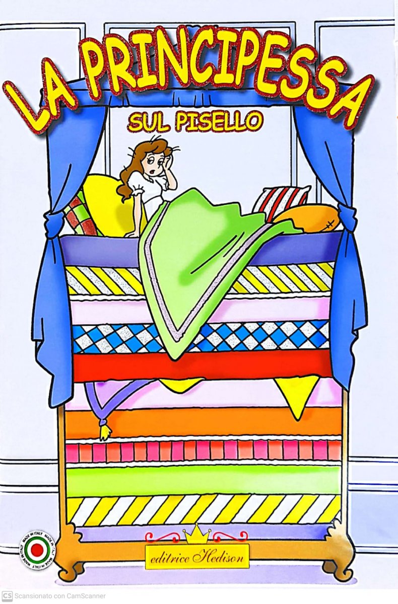 La principessa sul pisello fiabe da colorare ed. Hedison copertina flessibile 