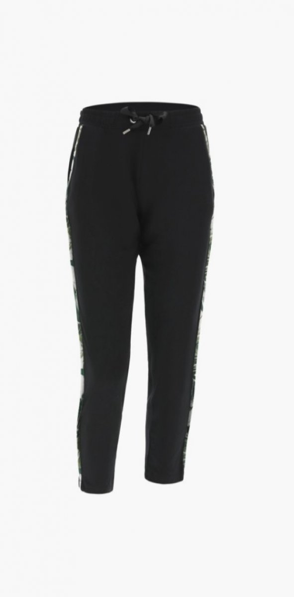 PANTALONE FREDDY CON INSERTO LATERALE IN TESSUTO A FANTASIA