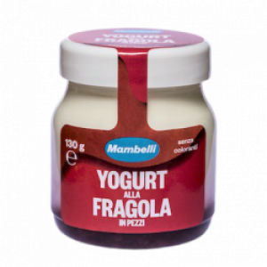 Yogurt alla fragola in pezzi g.130