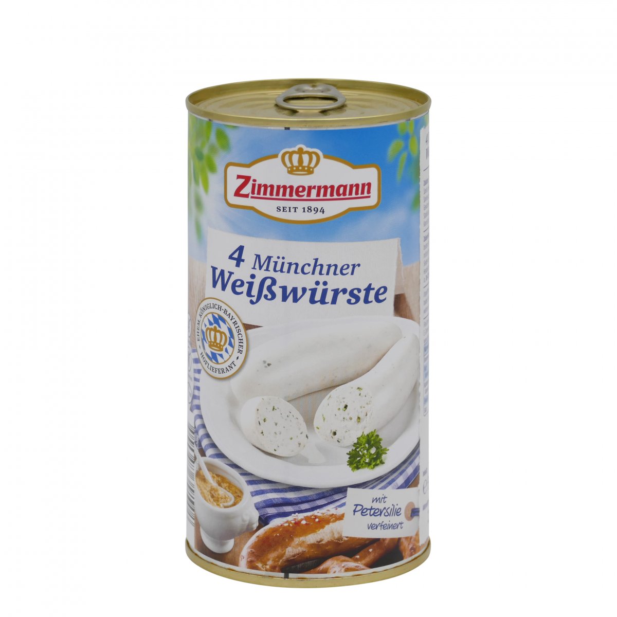 Zimmermann 4 Münchner Weißwürste Salsiccia Bianca di Monaco di Baviera gluten-free